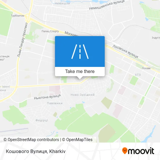 Карта Кошового Вулиця