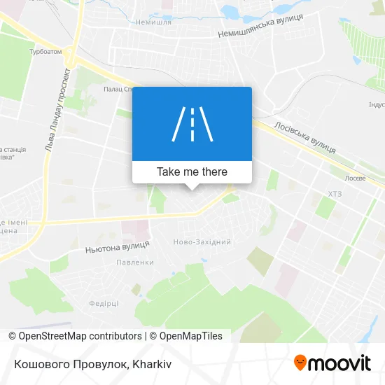 Карта Кошового Провулок
