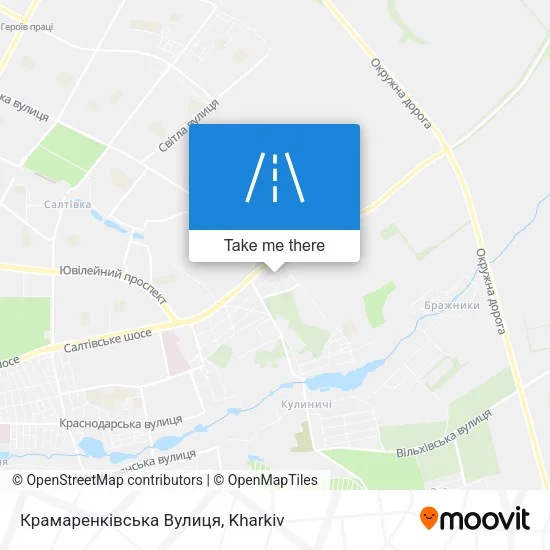 Карта Крамаренківська Вулиця
