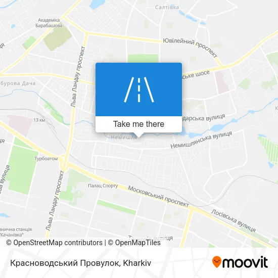 Карта Красноводський Провулок