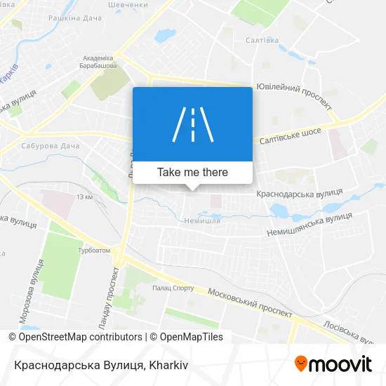 Карта Краснодарська Вулиця