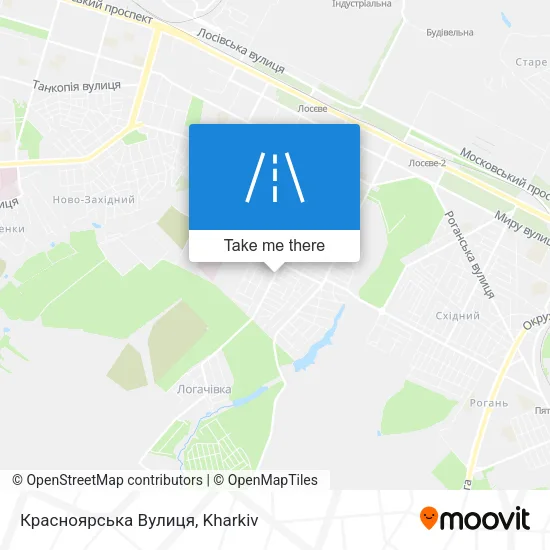 Карта Красноярська Вулиця