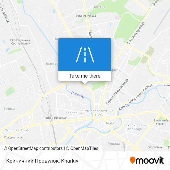 Карта Криничний Провулок