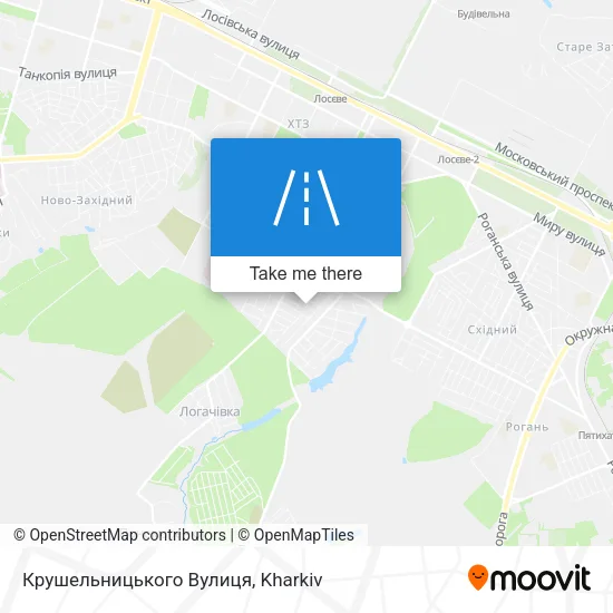 Карта Крушельницького Вулиця