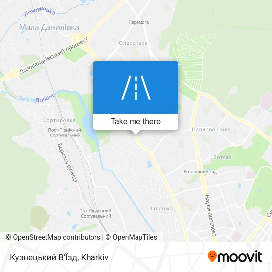 Карта Кузнецький В’Їзд