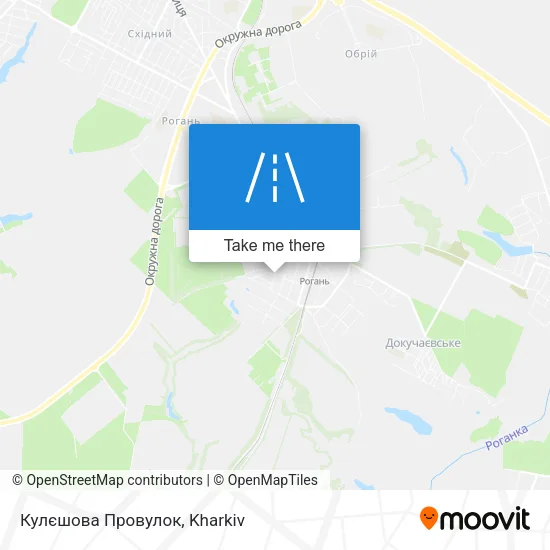 Карта Кулєшова Провулок