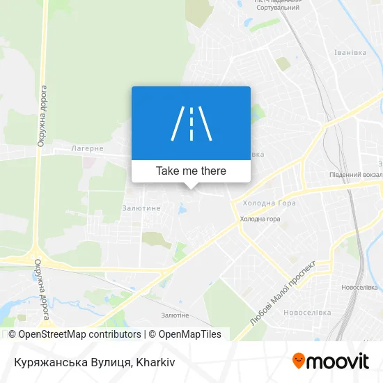 Карта Куряжанська Вулиця