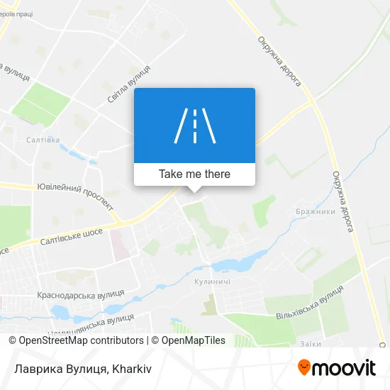 Карта Лаврика Вулиця