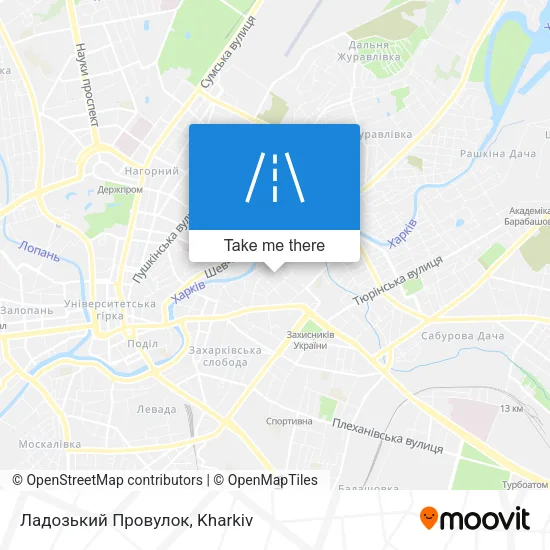 Карта Ладозький Провулок