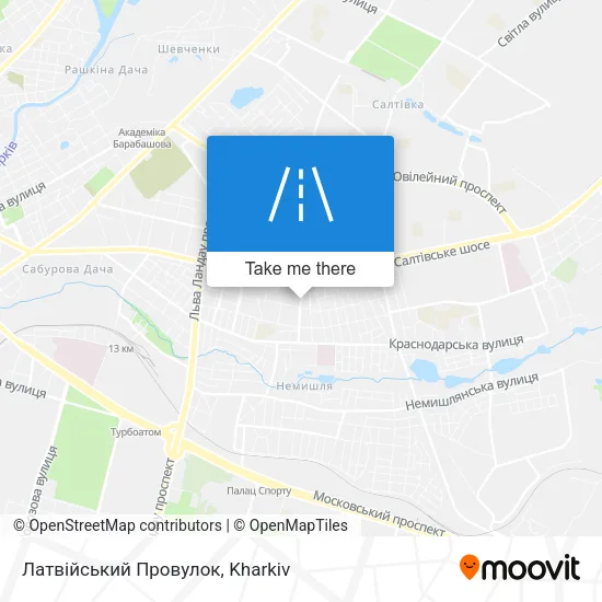 Карта Латвійський Провулок