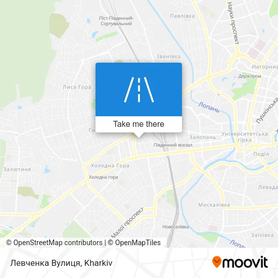 Карта Левченка Вулиця