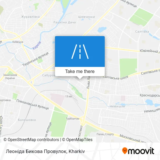 Леоніда Бикова Провулок map