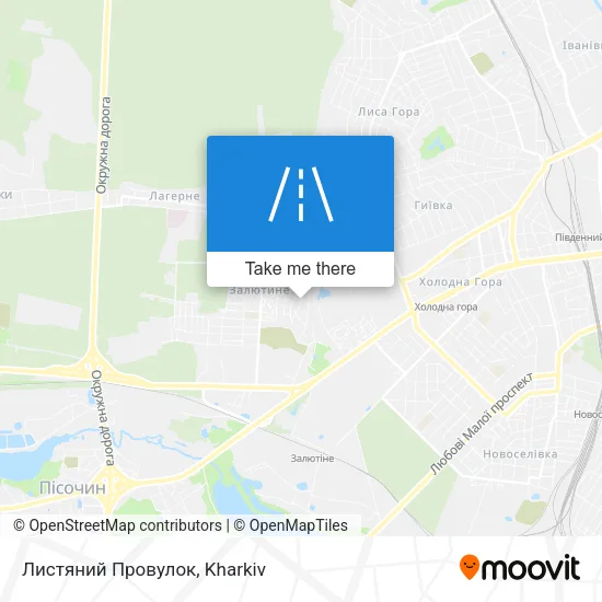 Карта Листяний Провулок
