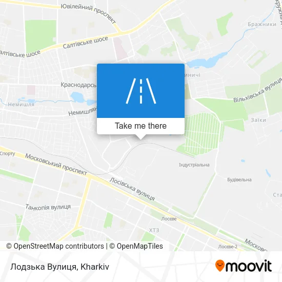 Карта Лодзька Вулиця
