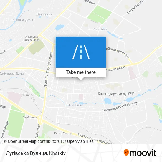 Карта Лугівська Вулиця