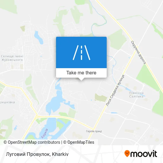 Карта Луговий Провулок