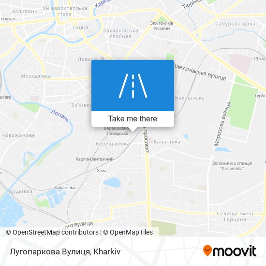 Лугопаркова Вулиця map