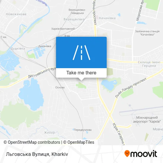 Карта Льговська Вулиця