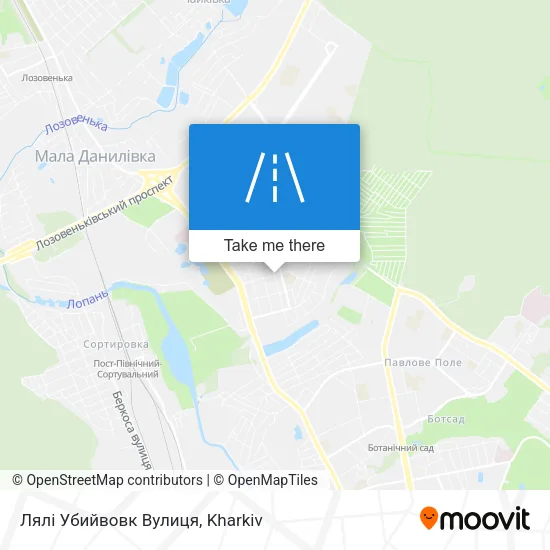Карта Лялі Убийвовк Вулиця