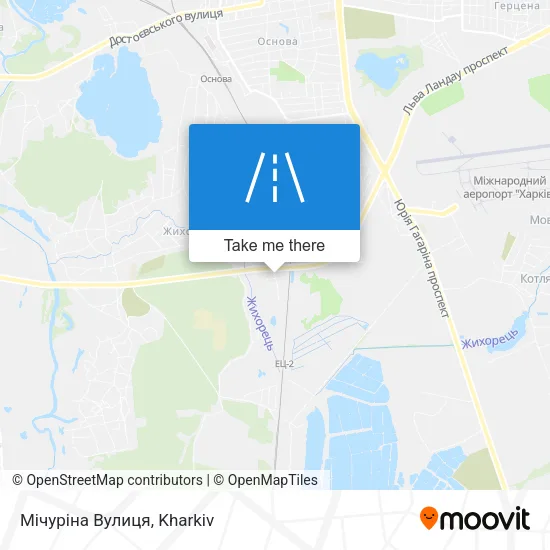Карта Мічуріна Вулиця
