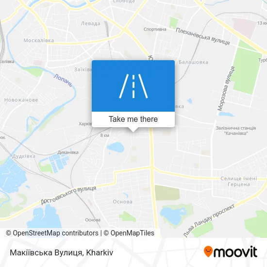 Карта Макіївська Вулиця