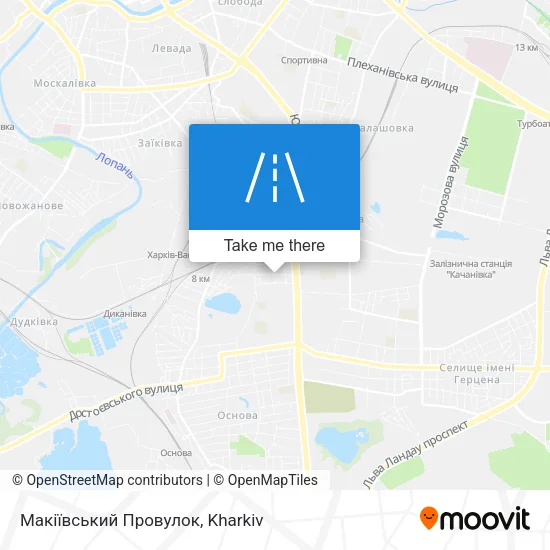 Карта Макіївський Провулок