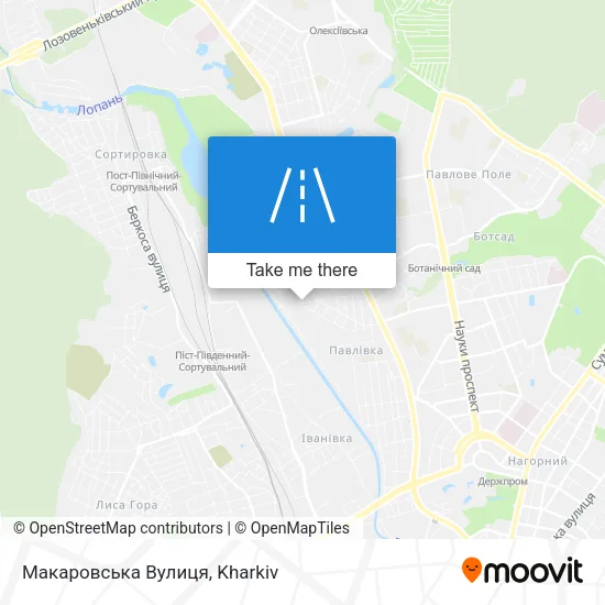 Карта Макаровська Вулиця
