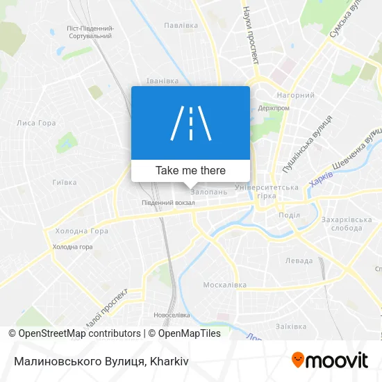 Карта Малиновського Вулиця