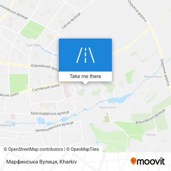 Карта Марфинська Вулиця
