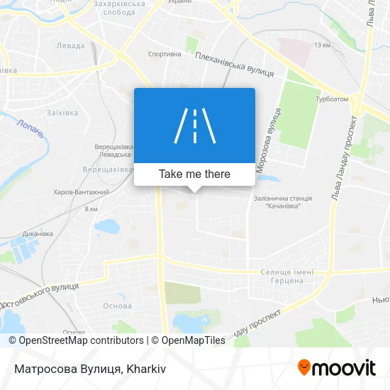 Карта Матросова Вулиця
