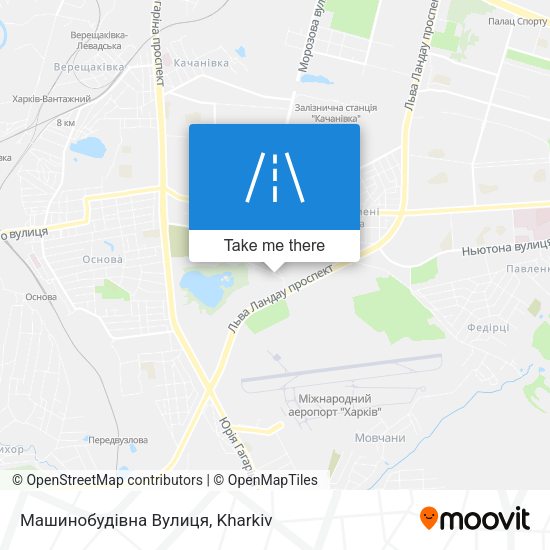 Машинобудівна Вулиця map