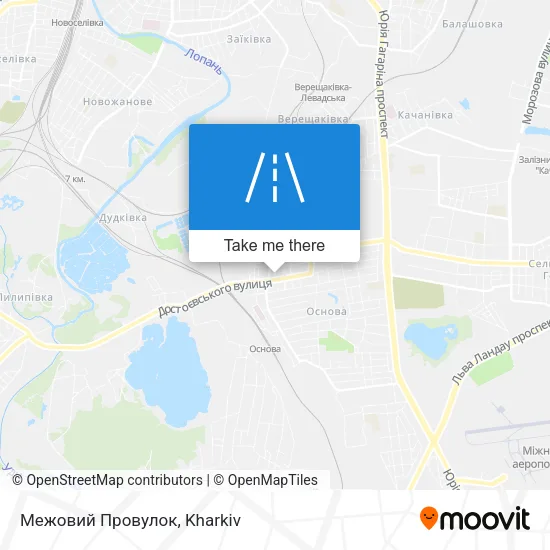 Карта Межовий Провулок