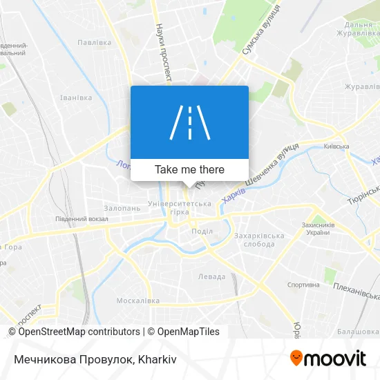 Карта Мечникова Провулок