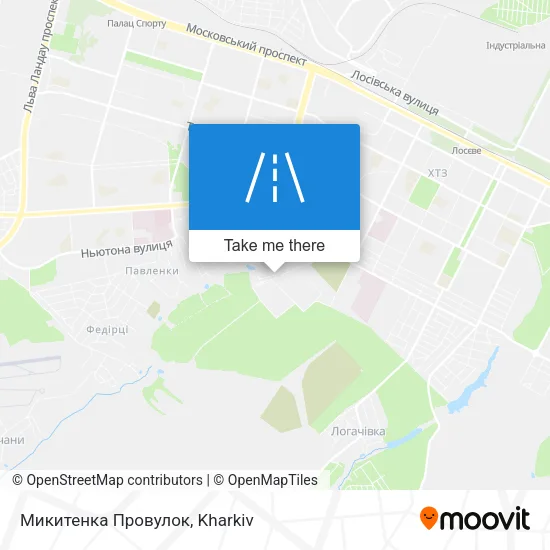 Карта Микитенка Провулок