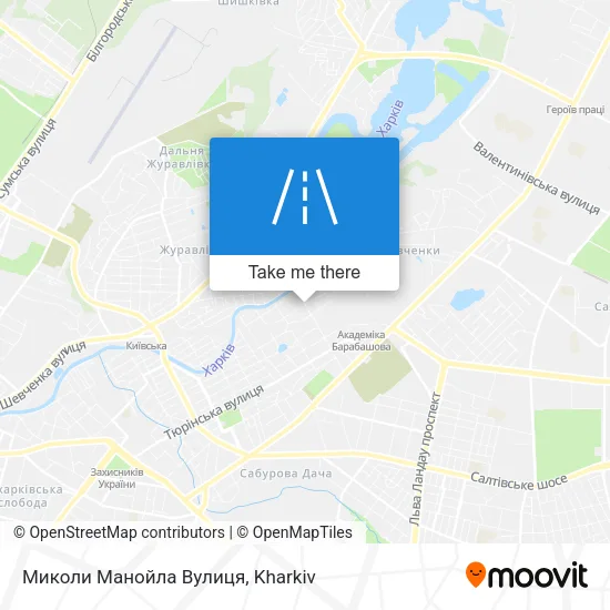 Карта Миколи Манойла Вулиця