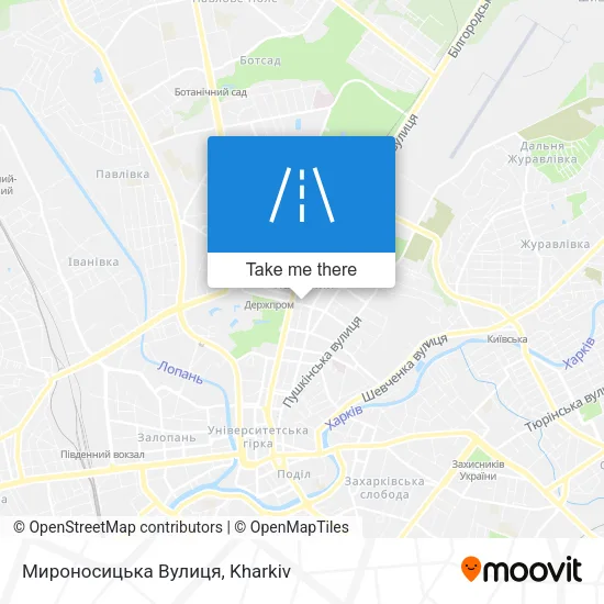Карта Мироносицька Вулиця