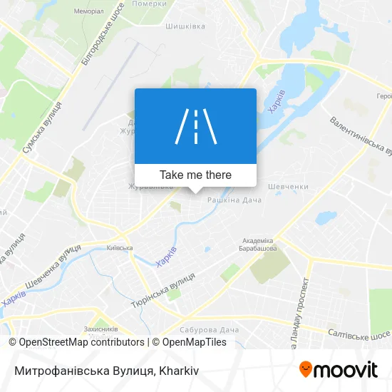 Карта Митрофанівська Вулиця