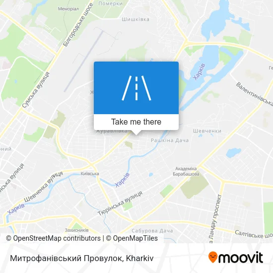 Карта Митрофанівський Провулок