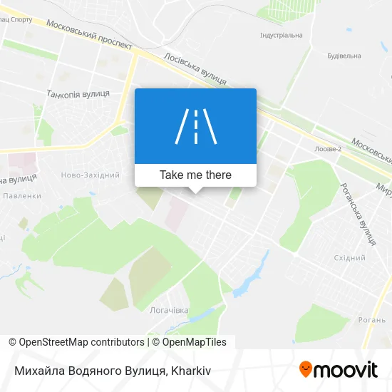 Карта Михайла Водяного Вулиця