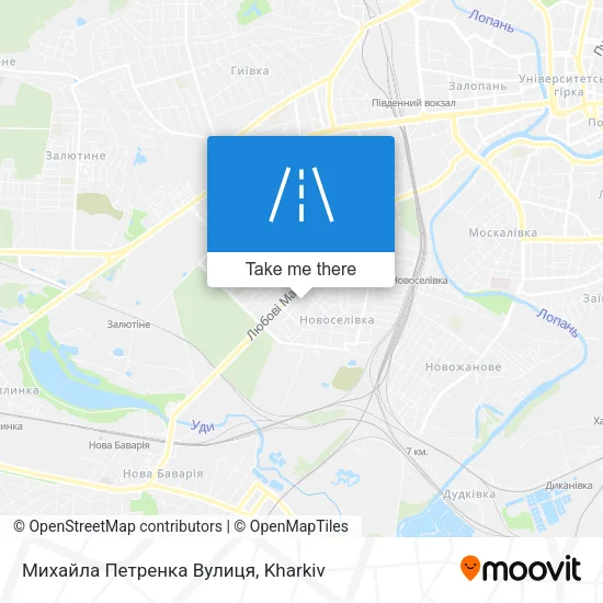 Карта Михайла Петренка Вулиця