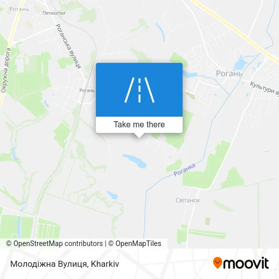 Карта Молодіжна Вулиця