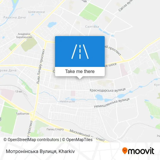 Карта Мотронінська Вулиця