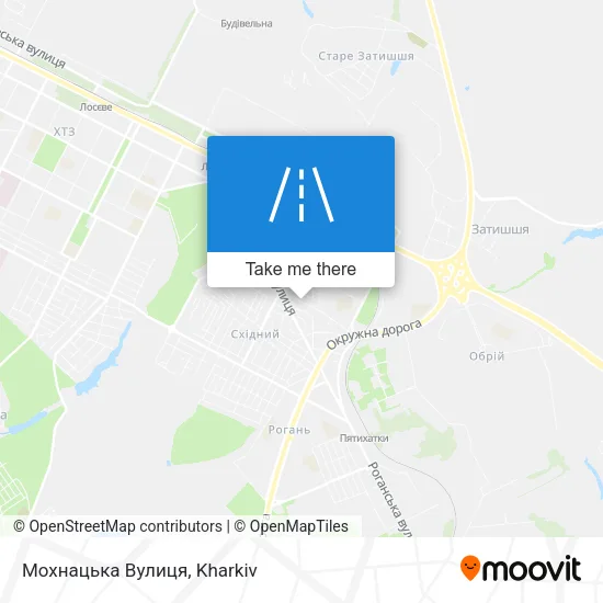 Карта Мохнацька Вулиця