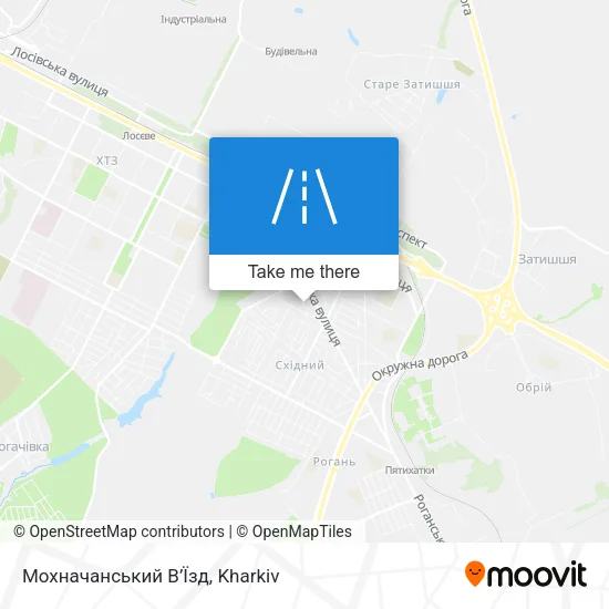 Карта Мохначанський В’Їзд