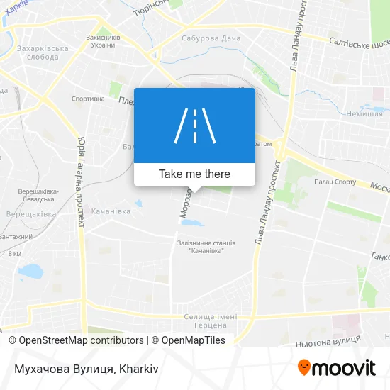 Карта Мухачова Вулиця