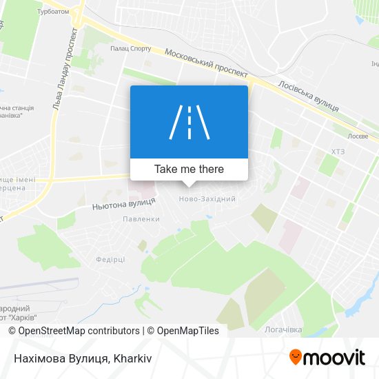 Карта Нахімова Вулиця