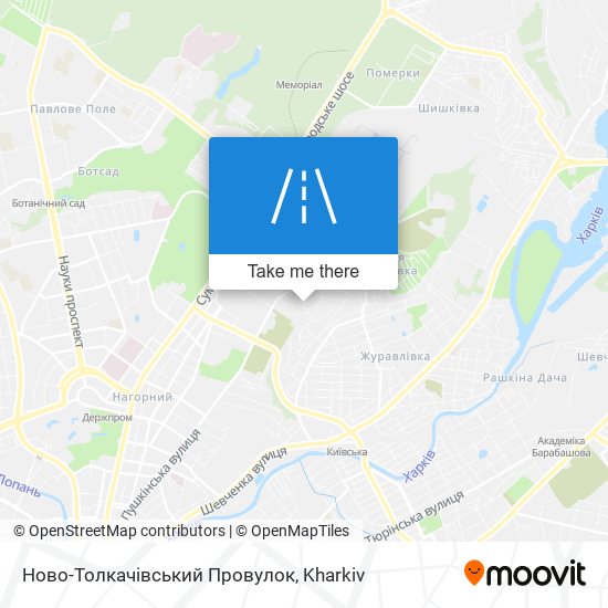 Карта Ново-Толкачівський Провулок