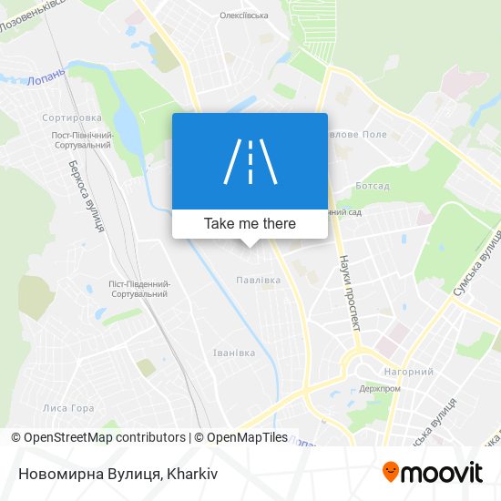 Новомирна Вулиця map