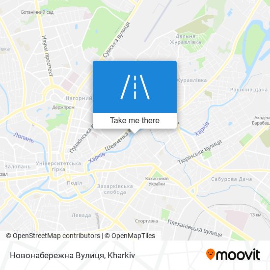 Новонабережна Вулиця map