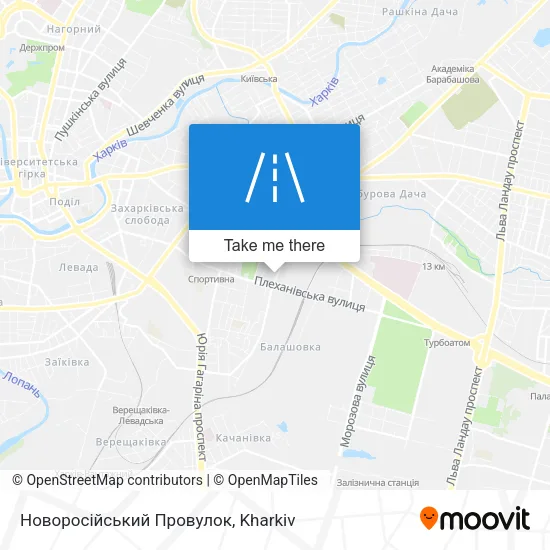 Карта Новоросійський Провулок